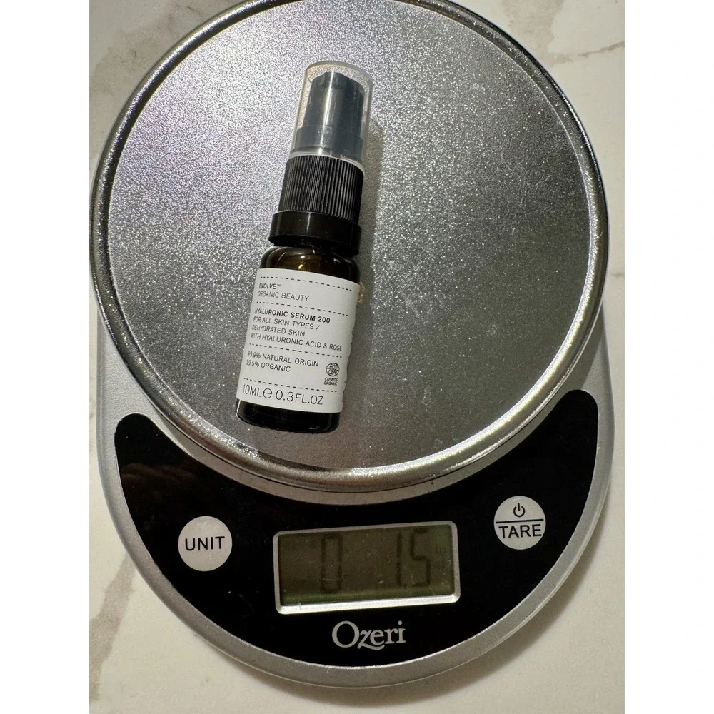 Evolve Organic Beauty Hyaluronic Serum 200 All Skin Types Travel Size 0.3 Oz